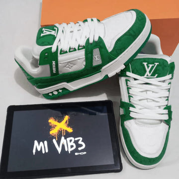 Louis Vuitton Green Monogram Denim