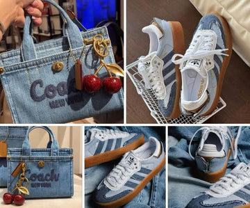 Adidas Samba and Coach New York Bag
