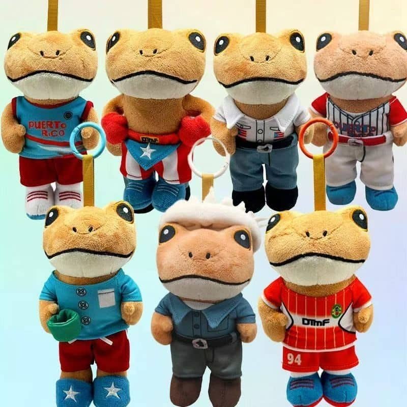 Bad Bunny Sapo Concho Plush Keychain