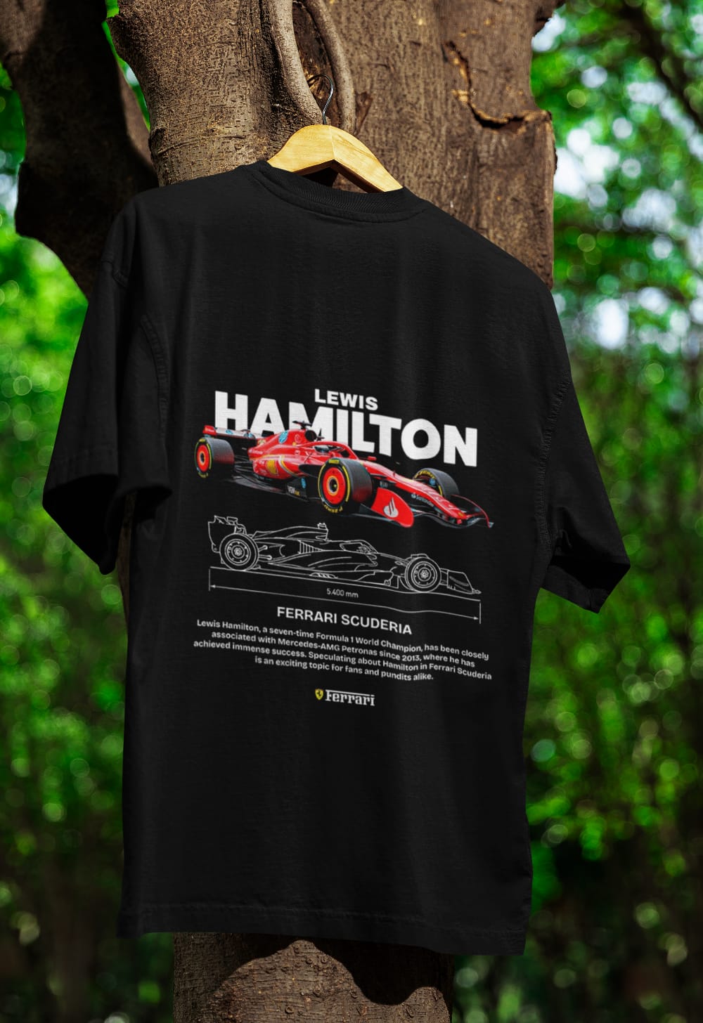 LEWIS HAMILTON FERRARI SCUDEIRA TEE