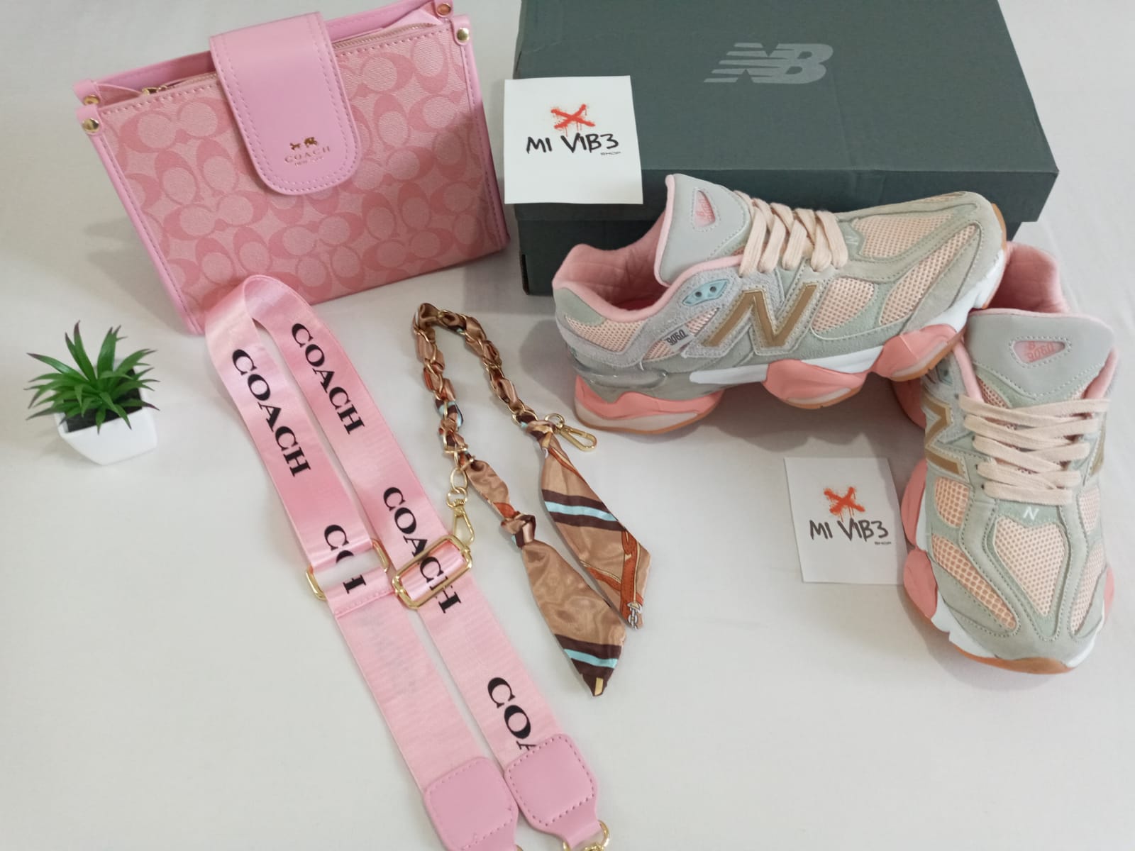 Combo Coach Bag and New Balance 9060