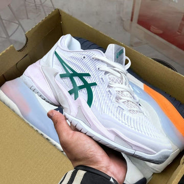 Asics Court Novak FF3 White Pitch Green